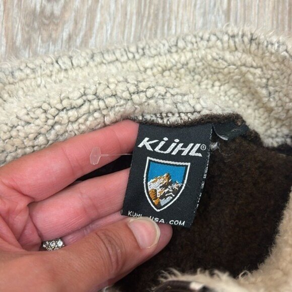 Kuhl Men's Brown Quarter-Zip Sweater fleece size medium - Picture 3 of 7